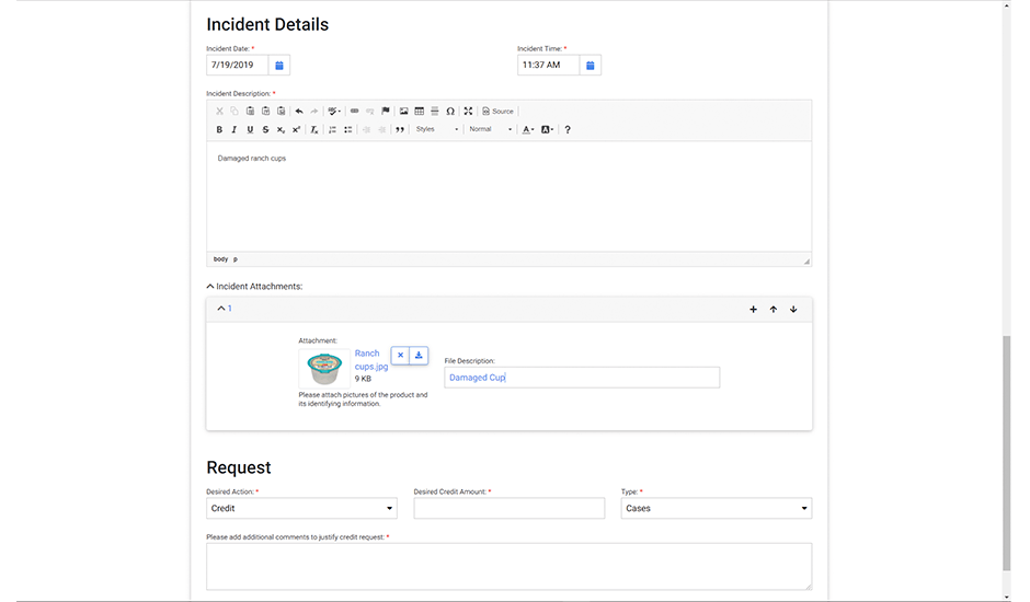 CMX1’s product complaints software allows restaurants and stores to report quality issues and includes case management workflow automation tools for processing credits and replacements..