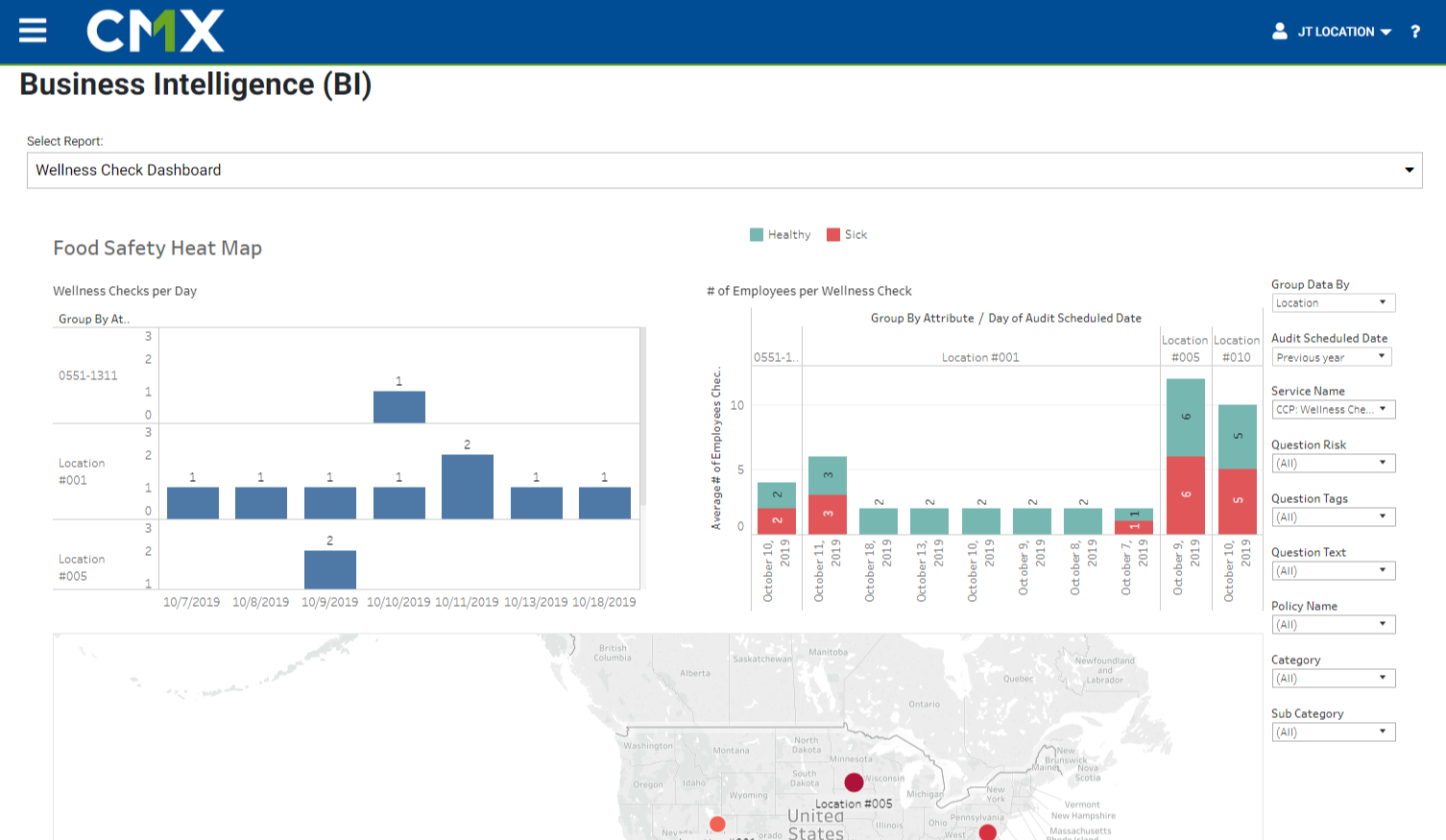 Covid19 CMX1 Employee Wellness Dashboard