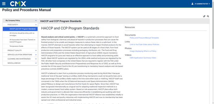 15 - Distributed Policy Manuals from Menu Details