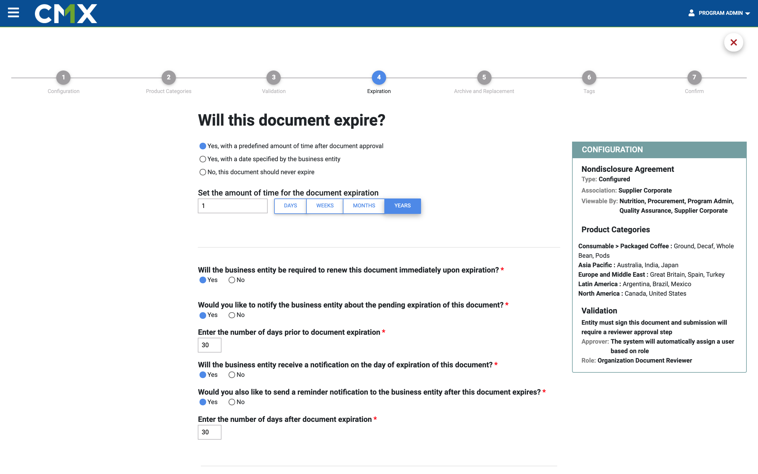 Document Types Document Expiration_Step 4
