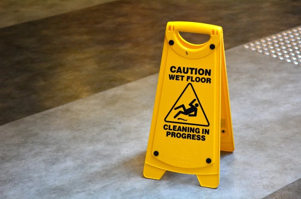 Slippery floor-small